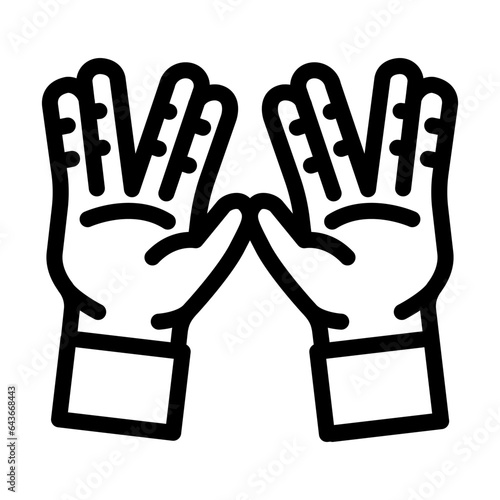 jewish prayer gesture line icon vector. jewish prayer gesture sign. isolated contour symbol black illustration