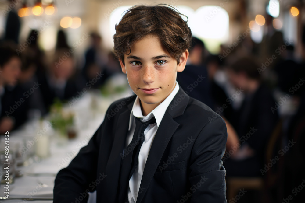 Bar Mitzvah, featuring a young boy transitioning into a responsible member of the Jewish community Bar Mitzvah, featuring a young boy transitioning into a responsible member of the Jewish community