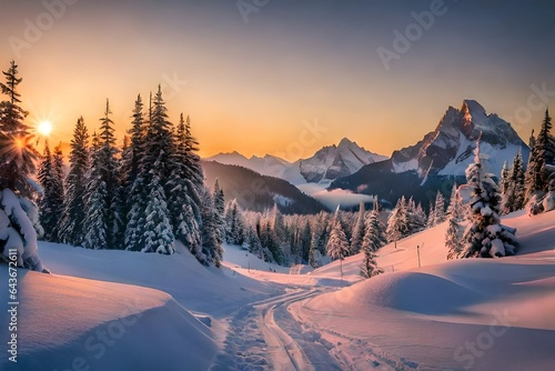 sunrise in the mountains © Adeel
