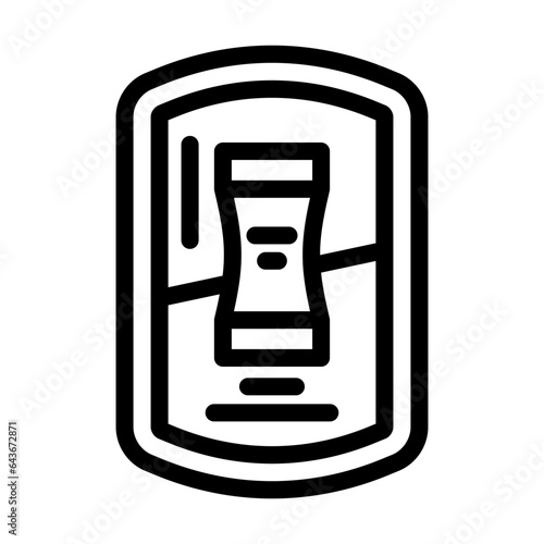 snus nicotine pouch line icon vector. snus nicotine pouch sign. isolated contour symbol black illustration