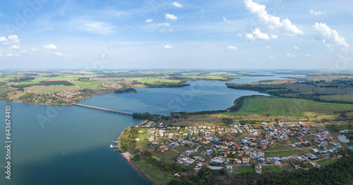 Cubatão River (branch of the Tietê River) in Mendonça, SP photo