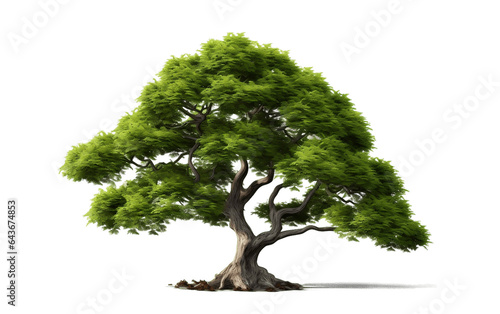 Sublime Yew Tree Isolated on Transparent PNG Background, rendering. Generative AI