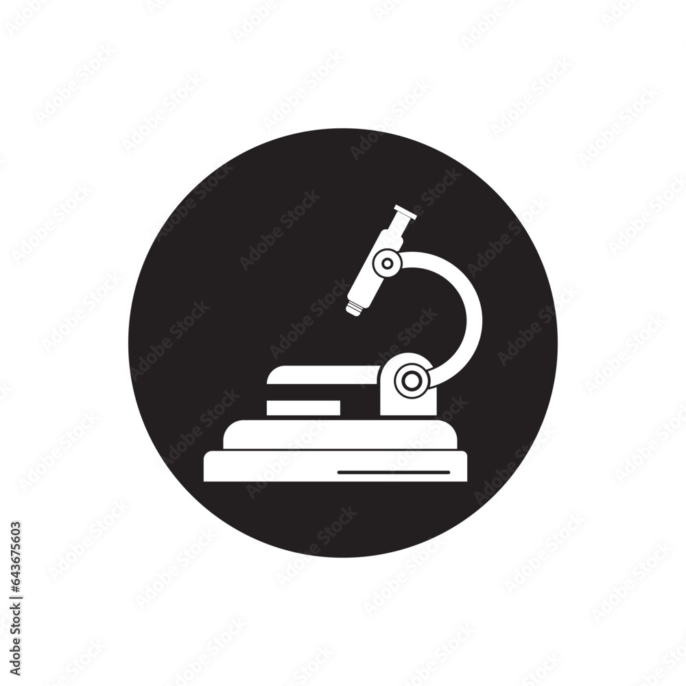 MICROSCOPE SILLUETTE ICON MICROSCOPE SILLUETTE ICON