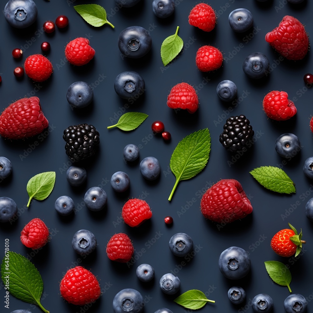 Berries sparse seamless pattern. Berries sparse seamless pattern.