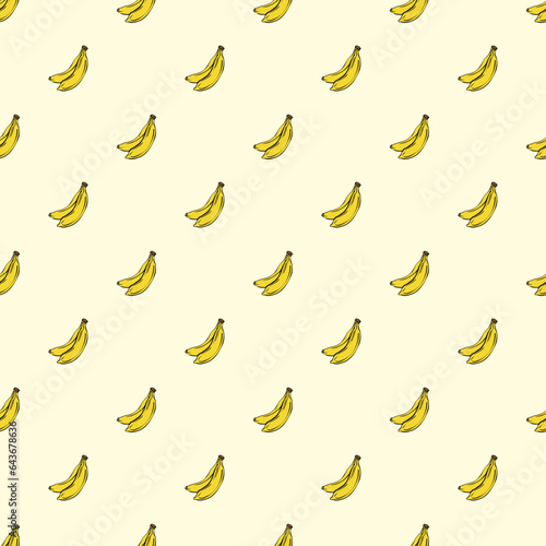 Bananas on pink background. Banner. Top view. Creative summer concept pop art design. minimalist style lying down