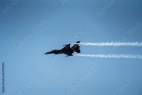 flight of the fighter jet  photo