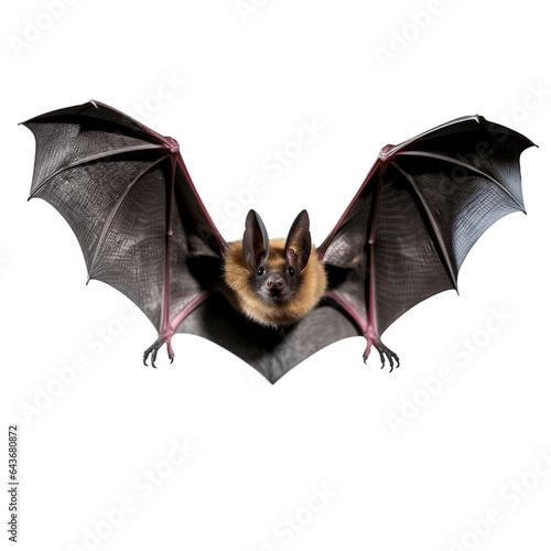 Graceful Bat Wings on a Isolated Background. Generative AI