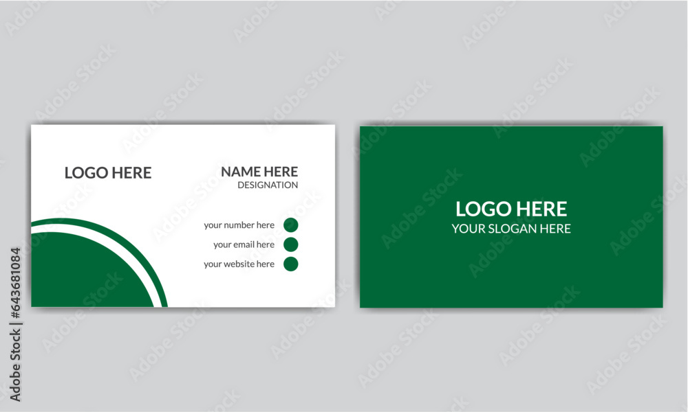 Simple business card design. Simple business card design.