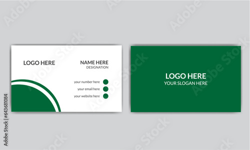 Simple business card design.