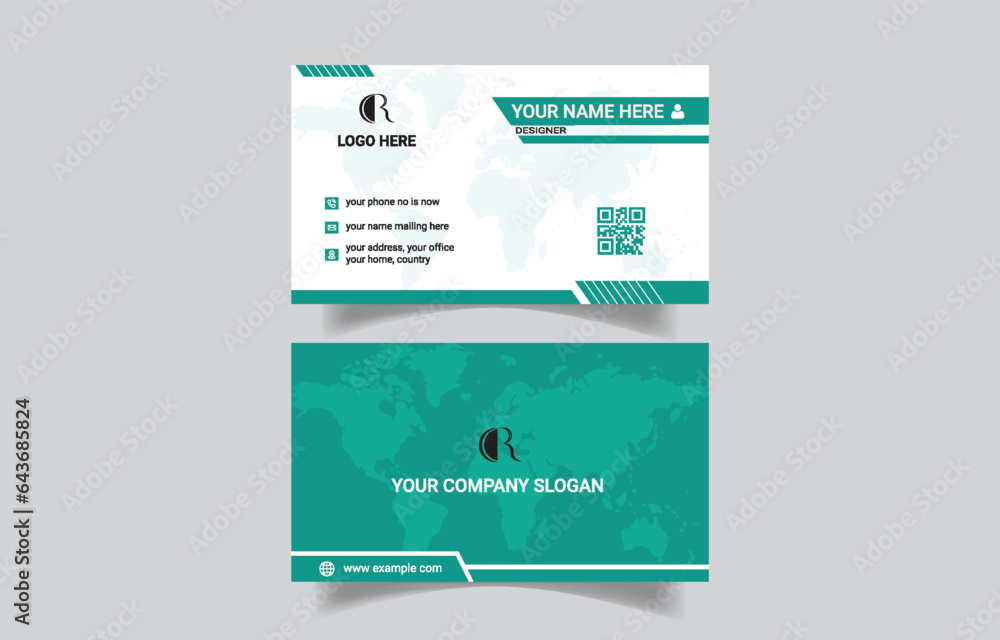 Modern creative business card template