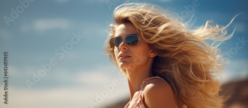 Woman outdoors with an appealing look