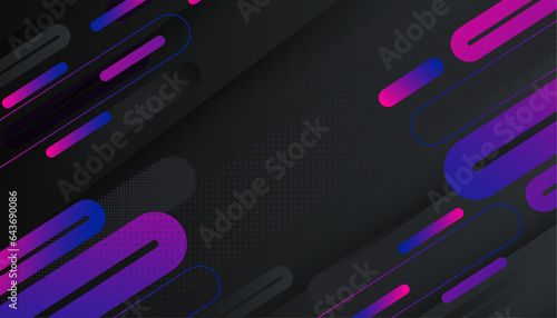 pink and blue geometric background. Simple shapes with trendy gradients