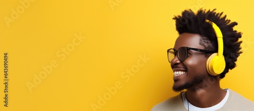 Attractive African man enjo...