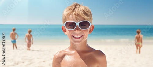 Beach leisure season with b...