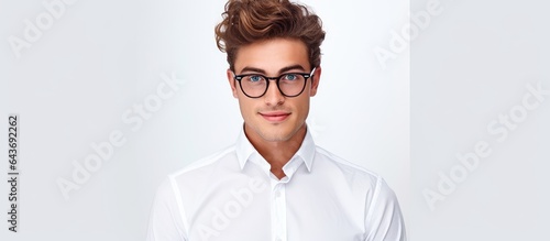 Fashionable young man with ...