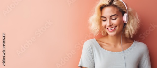 A young woman happily posin...