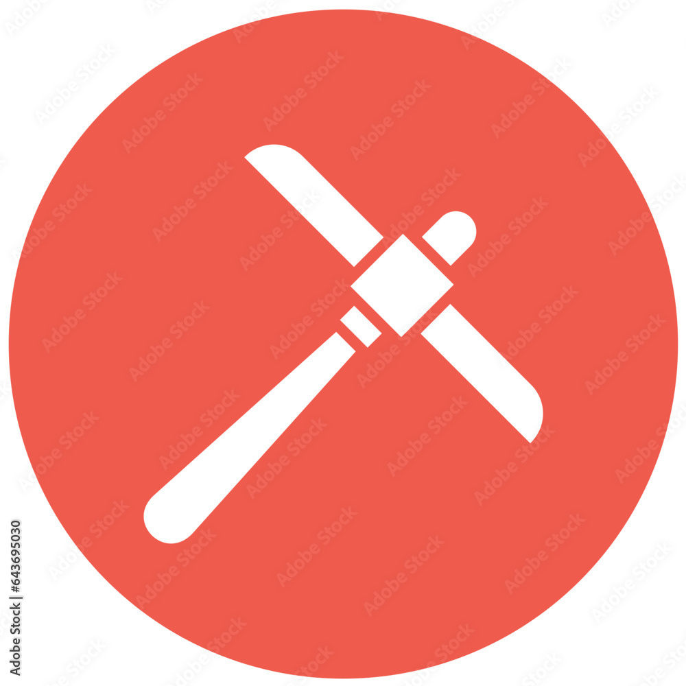 Obraz premium Pickaxe Vector Icon Design Illustration