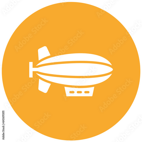 Zeppelin Vector Icon Design Illustration