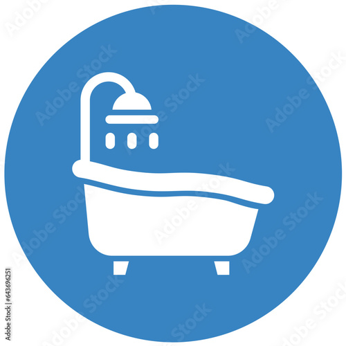 Bath tub Vector Icon Design Illustration