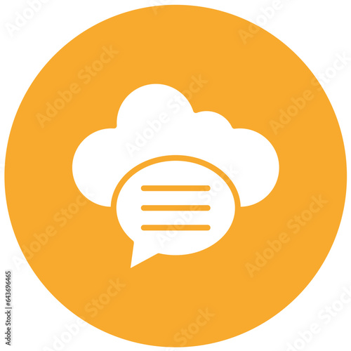 Chat bubble Vector Icon Design Illustration