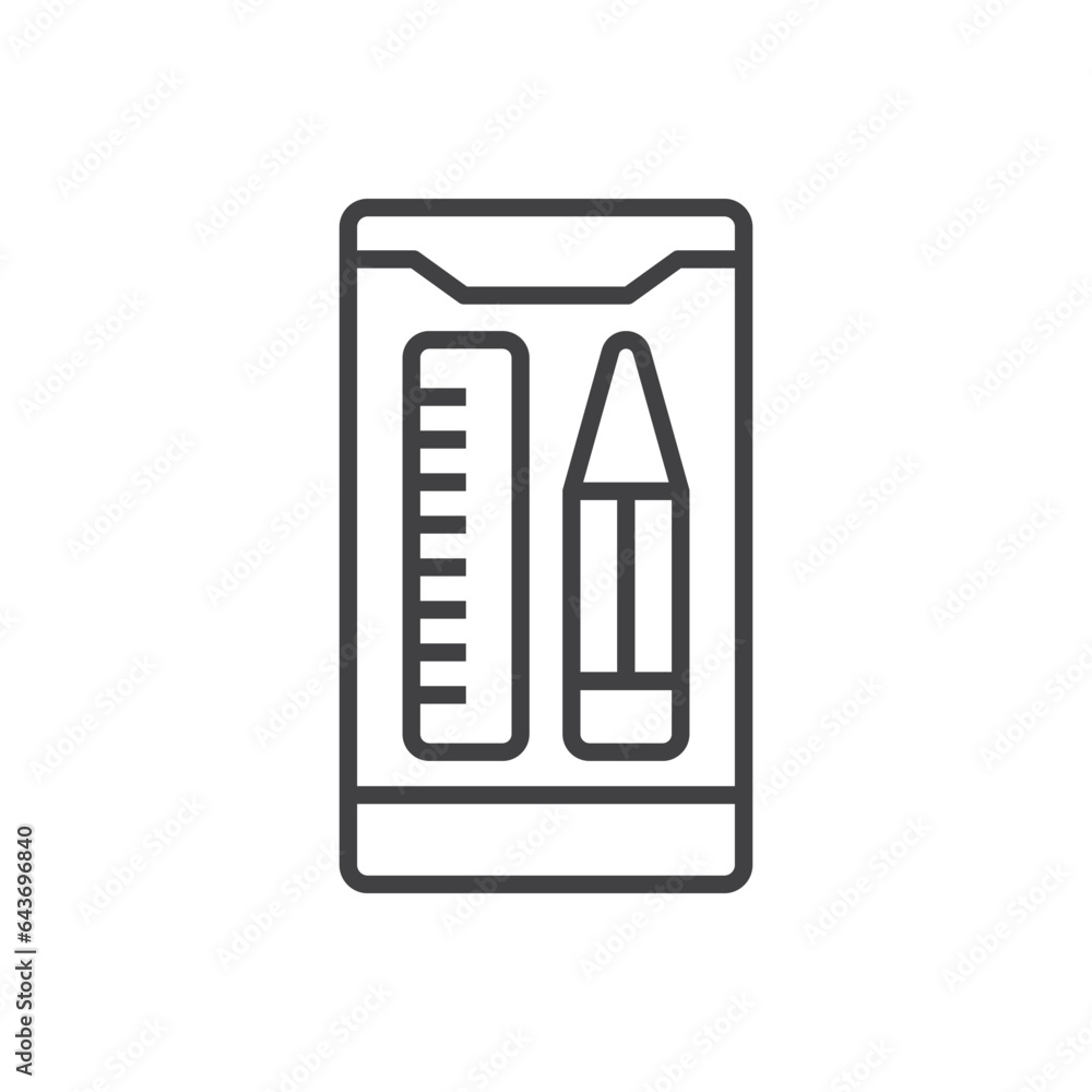 pen ruler mobile icon sign symbol pen ruler mobile icon sign symbol