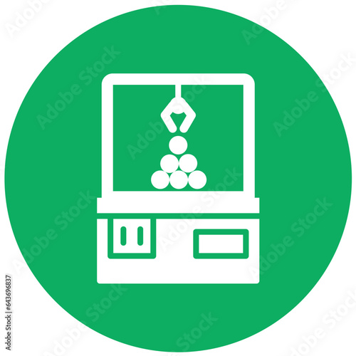 Crane machine Vector Icon Design Illustration