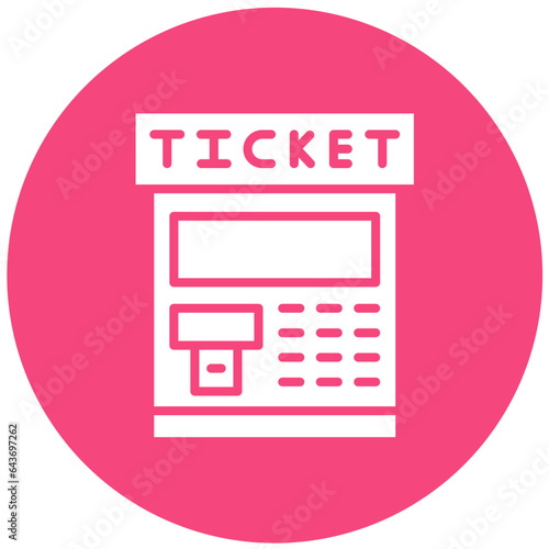 Ticket machine Vector Icon Design Illustration