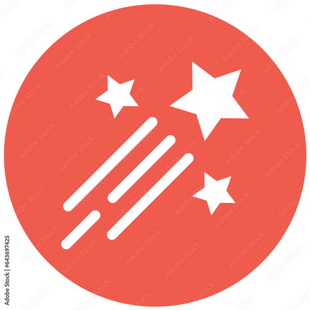 Shooting stars Vector Icon Design Illustration Shooting stars Vector Icon Design Illustration