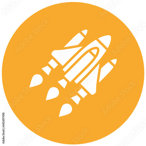 Space shuttle Vector Icon Design Illustration