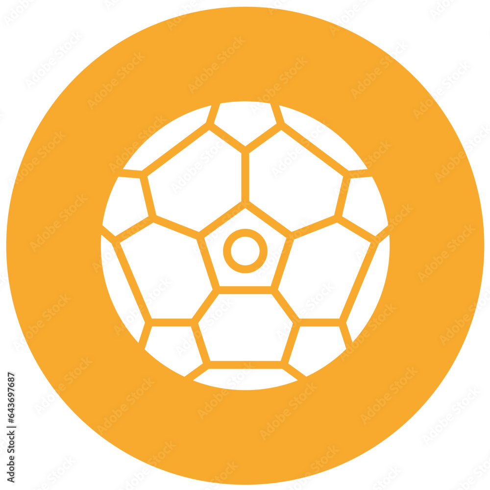 Fototapeta premium Football Vector Icon Design Illustration
