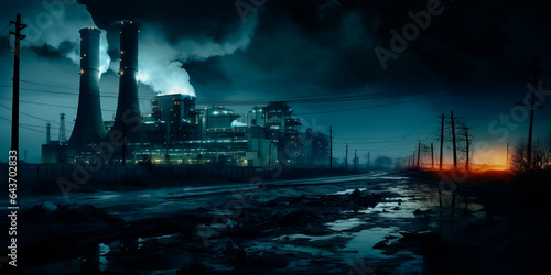 Power Plant in night
