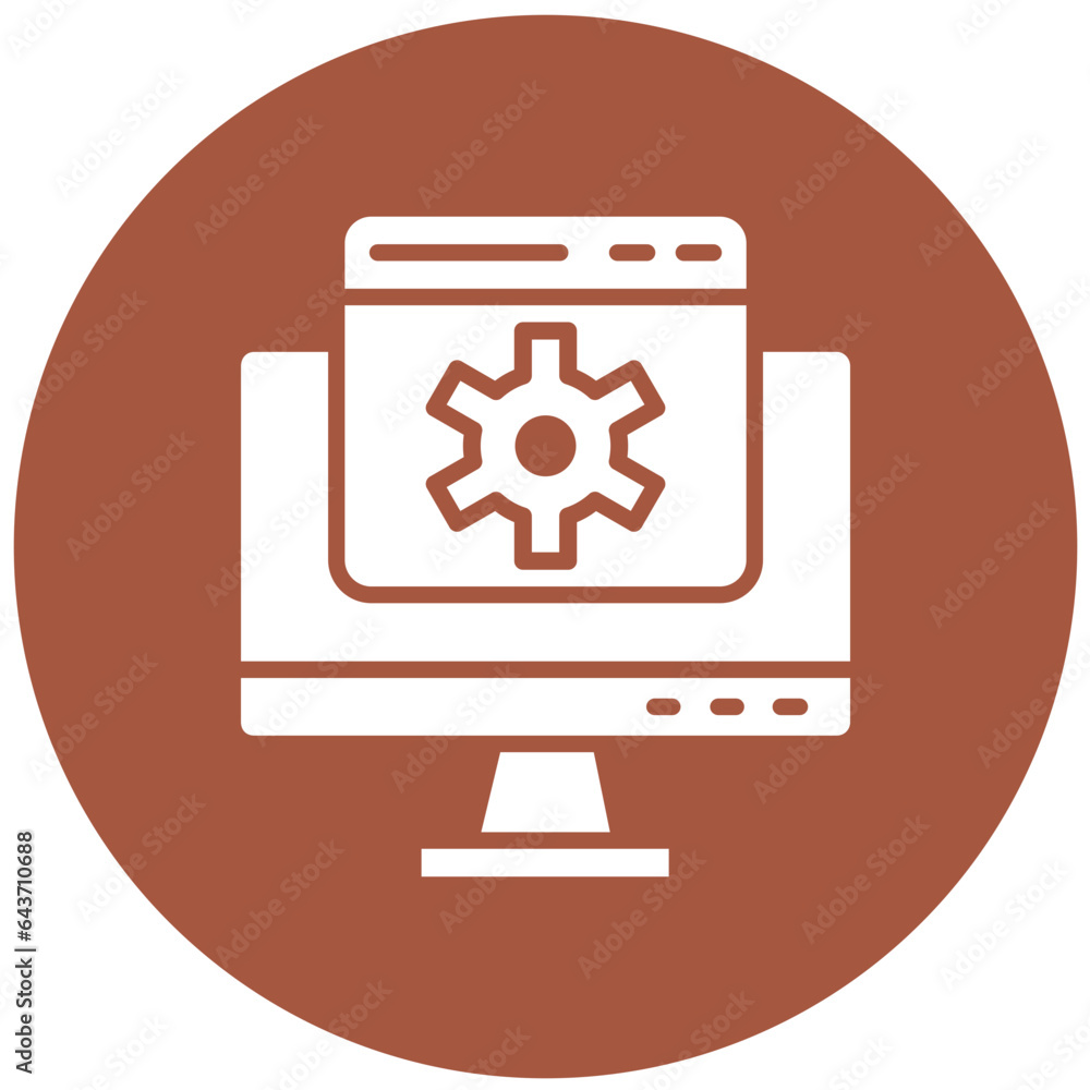 Web setting Vector Icon Design Illustration Web setting Vector Icon Design Illustration