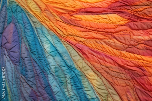 close-up of paraglider wing with detailed fabric texture