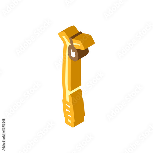 yatra stick pilgrim staff isometric icon vector. yatra stick pilgrim staff sign. isolated symbol illustration