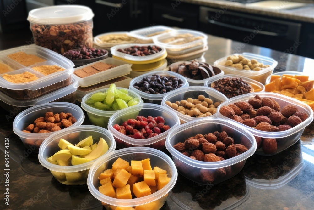 labeling meal prep containers with dates and contents