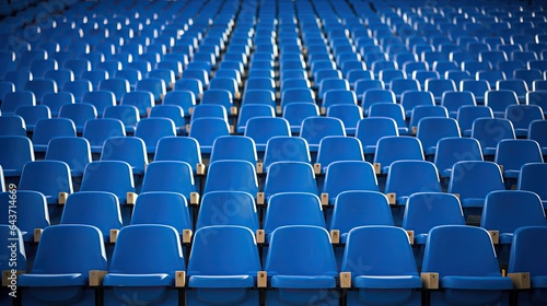 Seats of tribune on sport stadium empty outdoor arena © haizah