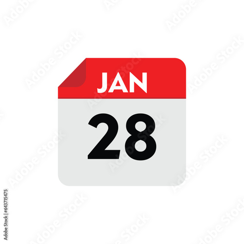 28 january icon with white background photo