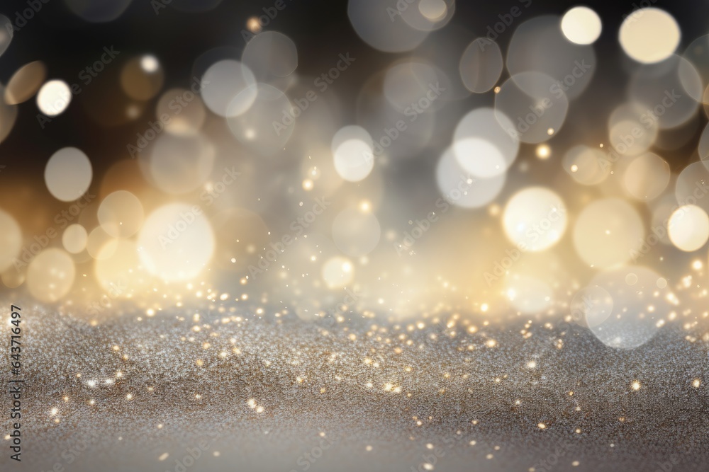 Silver bokeh light background, Christmas glowing bokeh confetti and sparkle texture overlay for your design. Sparkling Silver dust abstract luxury decoration background. Silver bokeh light background, Christmas glowing bokeh confetti and sparkle texture overlay for your design. Sparkling Silver dust abstract luxury decoration background.