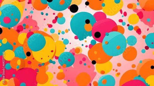 seamless background with balloons