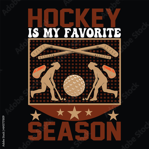 hockey tshart design vector art