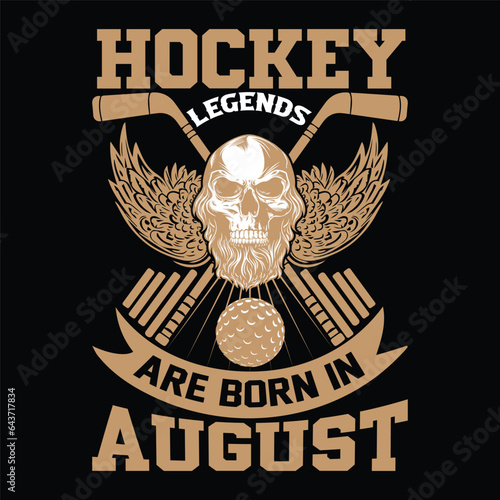 hockey tshart design vector art