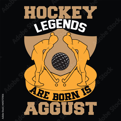 hockey tshart design vector art