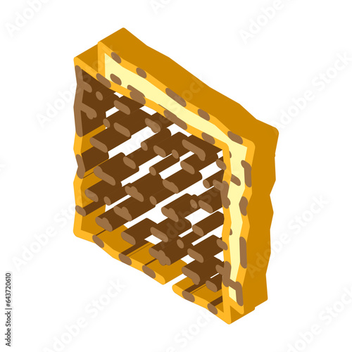 passover matzah jewish isometric icon vector. passover matzah jewish sign. isolated symbol illustration