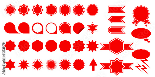 Set of Sale badges. Shopping labels, Price sticker, sale sticker, price tag, sale, discount , starburst.