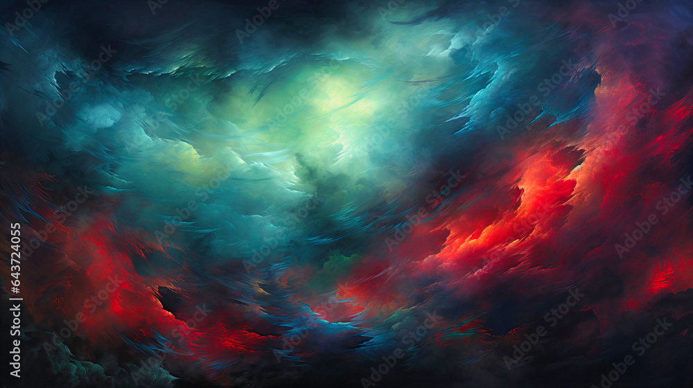 Experience the turbulence of abstract stormy emotions