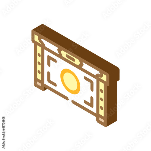 saisen monetary offering shintoism isometric icon vector. saisen monetary offering shintoism sign. isolated symbol illustration