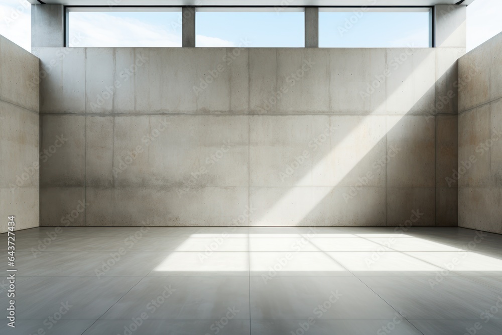 Website slide backdrop empty dark gray industrial concrete scene with floor and back wall. Generative AI Website slide backdrop empty dark gray industrial concrete scene with floor and back wall. Generative AI