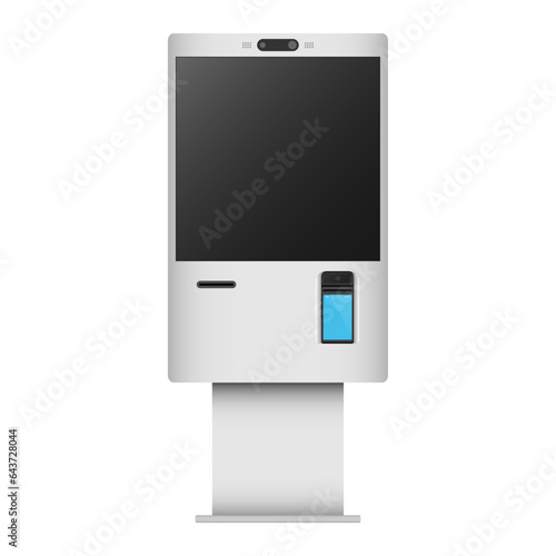 Self service terminal vector mockup