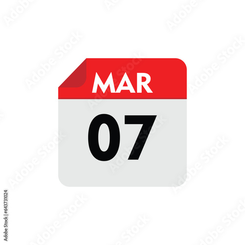 07 march icon with white background