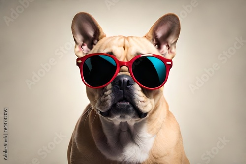 dog wearing sunglasses © insta_photos